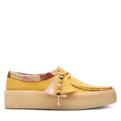 Women's Wallabee Cup Moccasin Shoes Yellow