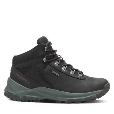 Women's Erie Mid Waterproof Hiking Boots Black