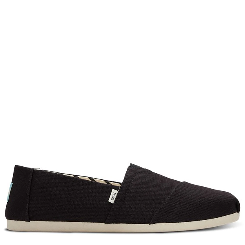 Toms Women's Alpargata Slip-ons Black White, Rubber