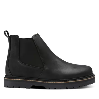 Birkenstock Women's Stalon Chelsea Boots in Black, Size 5 / EU 36, Leather