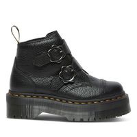 Women's Devon Flower Platform Boots Black