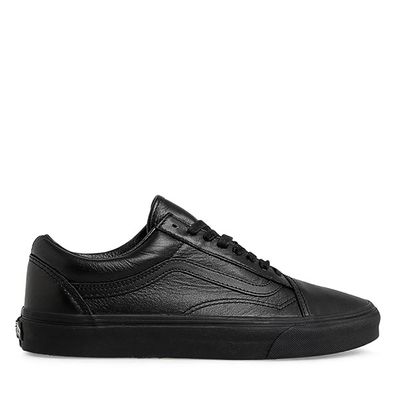 Men's Old Skool Leather Sneakers Black