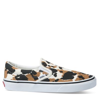 Classic Cow Print Slip-Ons Brown/Beige