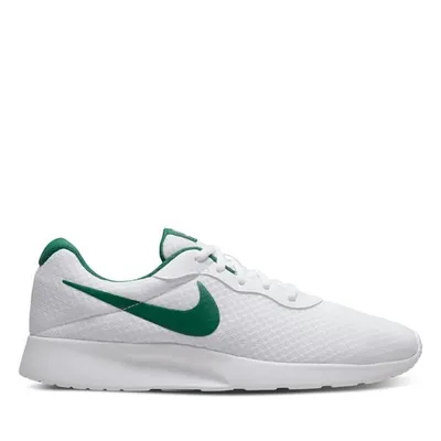 Nike Men's Tanjun Sneakers White/Green, Rubber