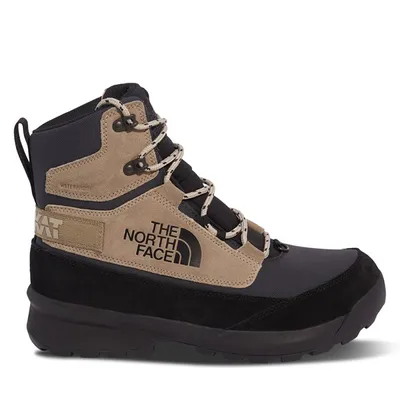 The North Face Men's Chilkat V Cognito WP Winter Waterproof Boots Beige/Black Gris, Suede