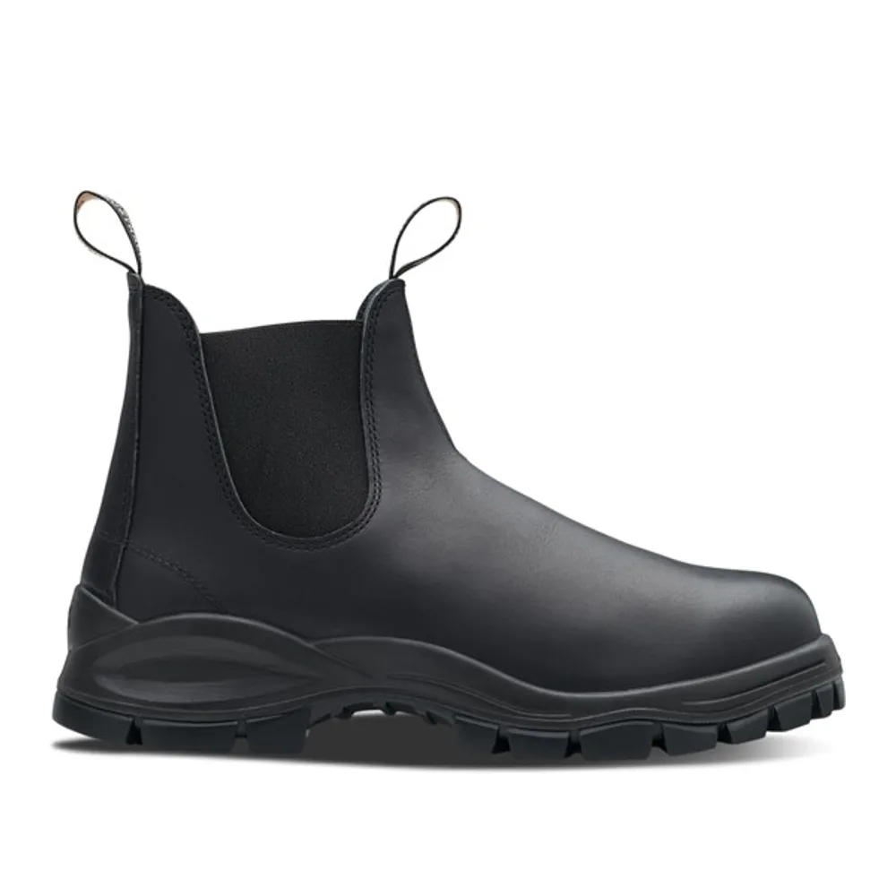 Blundstone 2240 Lug Sole Chelsea Waterproof Boots Black, Womens / Mens Aus Leather