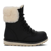 Bottes d'hiver Cambridge noir et blanc pour femmes, taille - Royal Canadian | Little Burgundy Shoes