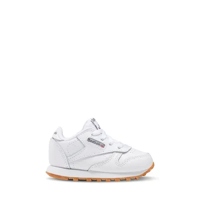 Reebok Toddler's Classic Leather Sneakers White, Toddler