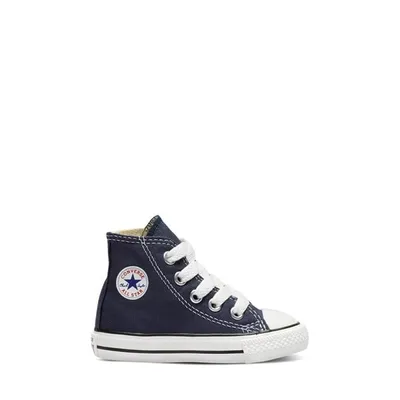 Converse Toddler's Chuck Taylor All Star Hi Sneakers Blue/White Marine, Toddler Canvas