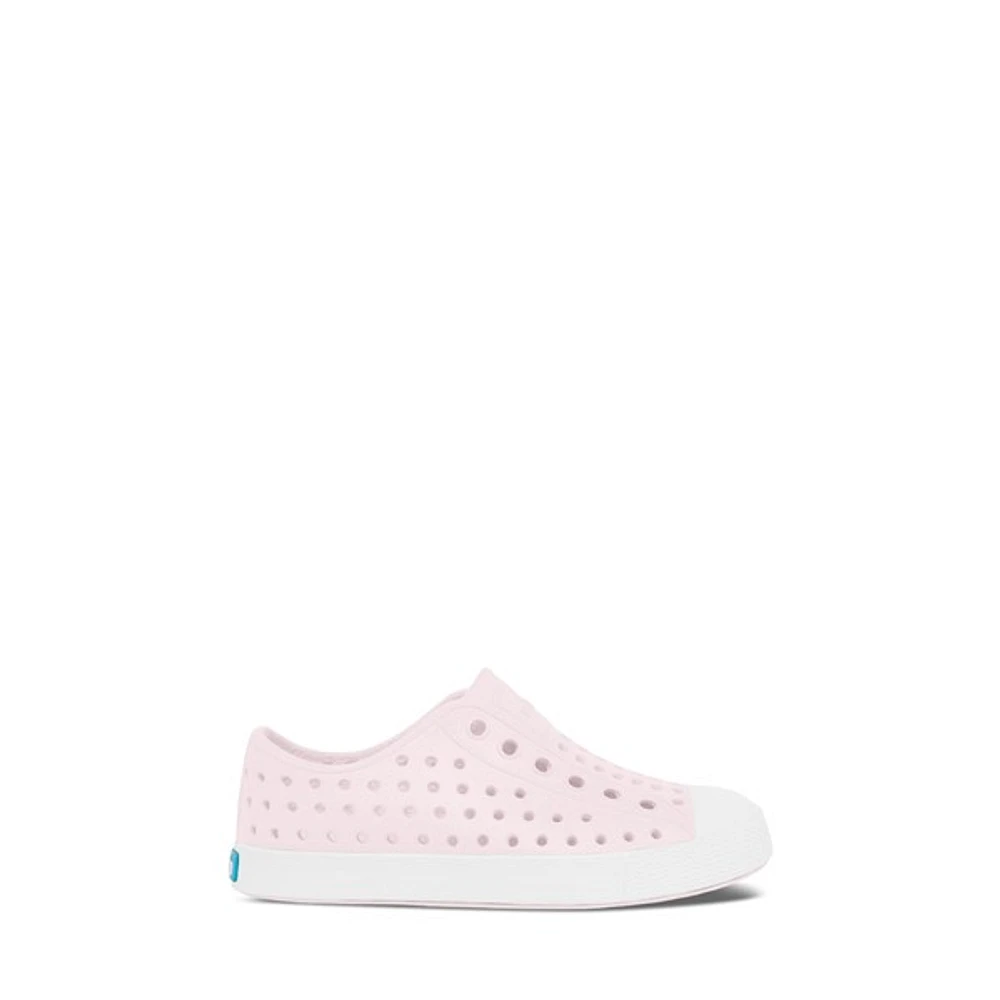 Native Toddler's Jefferson Slip-On Shoes Pink/White Rose, Toddler Rubber