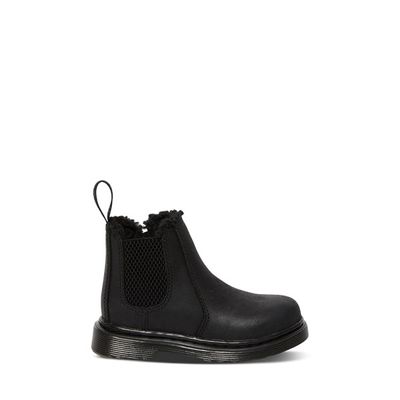 Toddler's 2976 Faux Fur Lined Chelsea Boots Black
