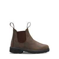Blundstone Little Kids' 565 Chelsea Waterproof Boots Rustic Brun Misc, Largeittle Kid / Aus Leather