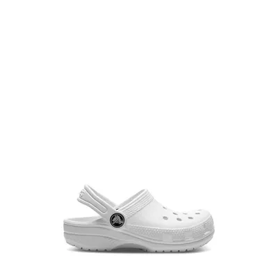 Sabots classiques blancs pour tout-petits, taille Toddler - Crocs | Little Burgundy Shoes