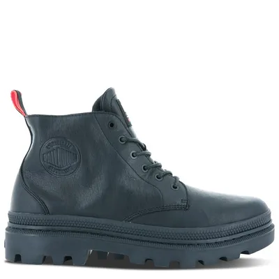 Palladium Men's Pallatrooper Hi WP Waterproof Boots Black, Leather