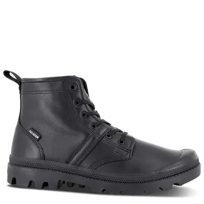Palladium Men's Pallabrouse Hi WP Waterproof Boots in Black, Size 10, Nubuck