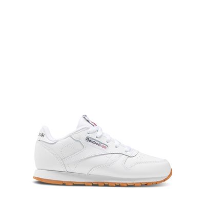 Little Kids' Classic Leather Sneakers White