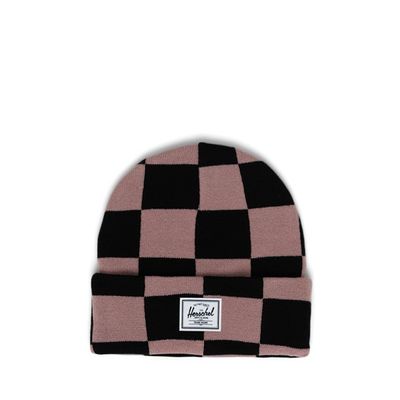 Elmer Checkered Beanie in Pink/Black