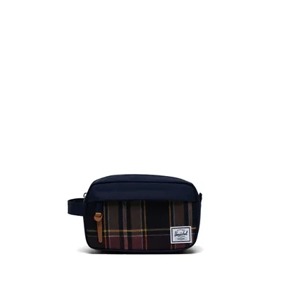 Herschel Supply Co. Plaid Chapter XL Travel Kit in Blue/Brown in Marine Misc, Mesh