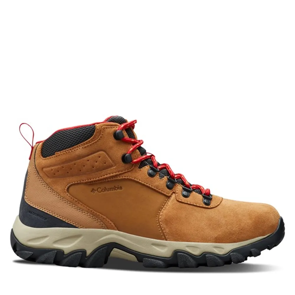 Columbia Men's Newton Ridge Plus Suede Waterproof Hiking Boots Brown/Red Brun Misc,