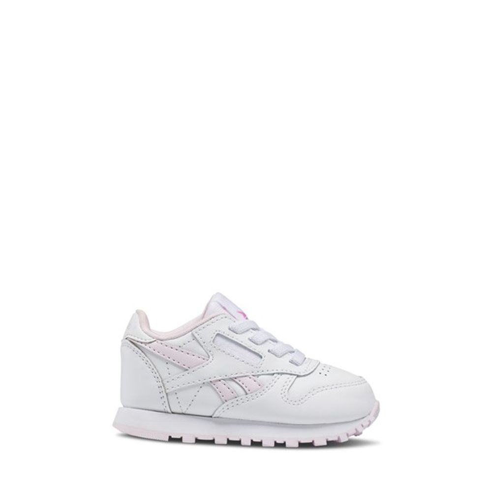 Toddler's Classic Leather Sneakers White/Pink