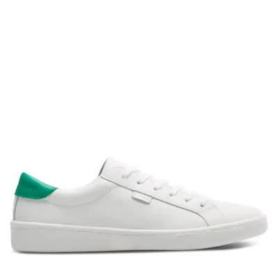 Women's Ace Leather Sneakers White/Green