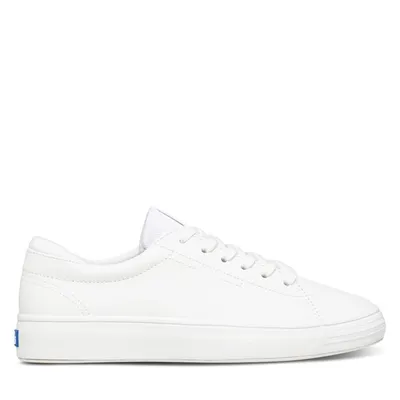Keds Women's Alley Leather Sneakers in White, Size 6, Leather