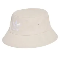 adidas Trefoil Bucket Hat in Beige, Cotton