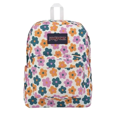 JanSport Multi-Color color Superbreak Backpack in White Misc, Polyester