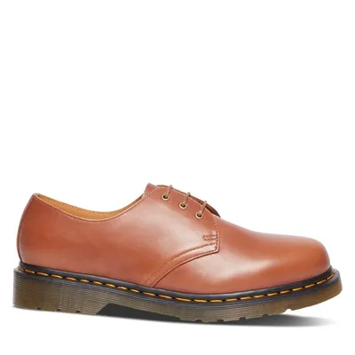 Dr. Martens Men's 1461 Oxford Lace-Up Shoes in Saddle in Brun, Size 9, Leather