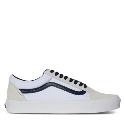 Vans Men's Old Skool Sneakers White/Beige/Navy, Suede