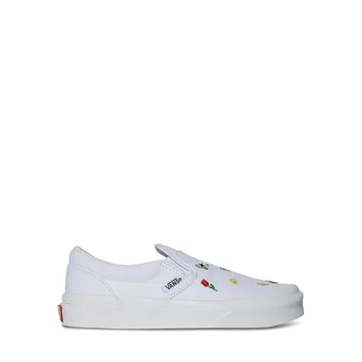 Little Kids' Garden Party Classic Slip-On Shoes White