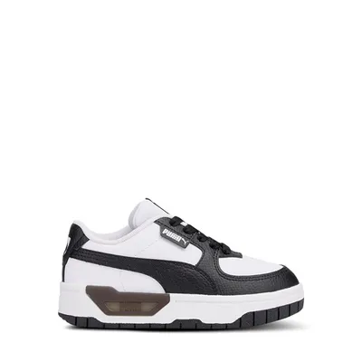 Puma Little Kids' Cali Dream Sneakers in Black in White Black, Size Largeittle Kid 1, Leather