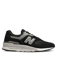 New Balance Men's 997H Sneakers Black White, Rubber