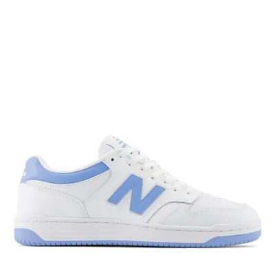 New Balance BB480 Sneakers White/Blue White Misc, Womens / Mens Leather