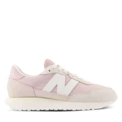 New Balance Women's 237 Sneakers in Pink/Beige/White in Rose, Size 5, Suede