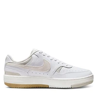 Nike Women's Gamma Force Platform Sneakers White/Gray White Os, Leather