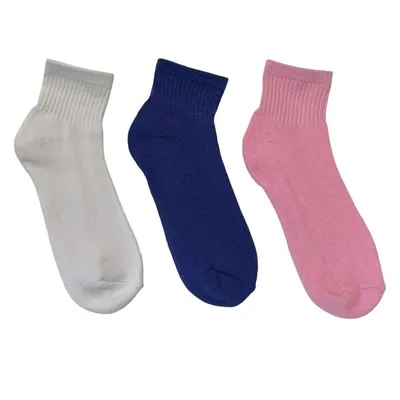 Three Pack Crew Socks in /Blue/White