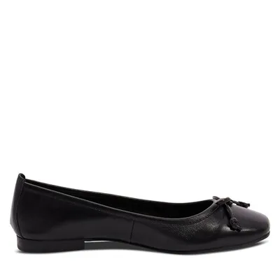 Floyd Women's Flora Ballet Flats Black, Leather