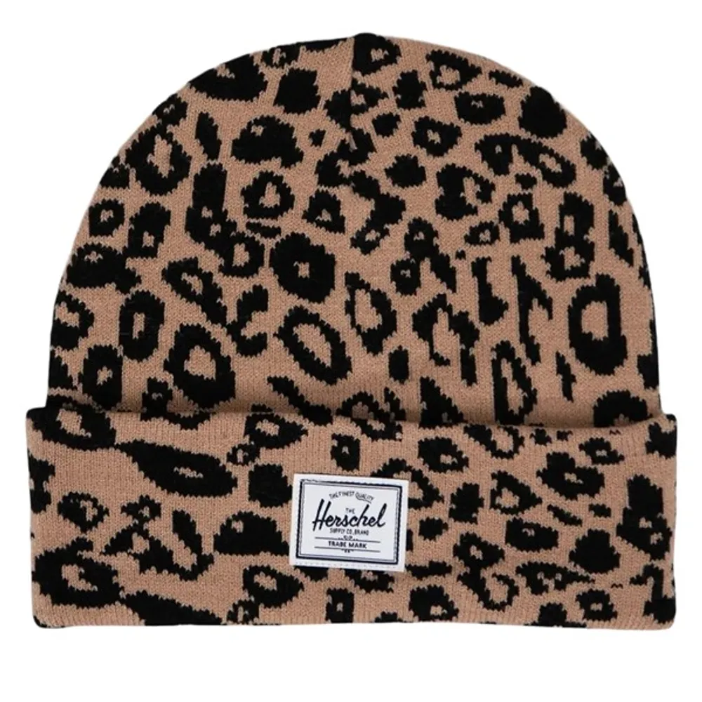 Cheetah Print Elmer Beanie in Brown/Black