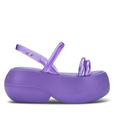 Women's Airbubble Platform Sandals Purple