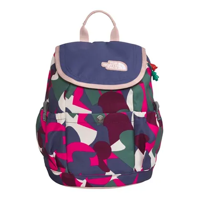 The North Face Kids' Mini Explorer Backpack in Pink/Green/Blue, Polyester