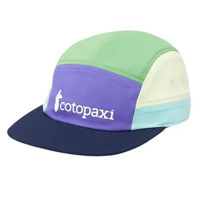 Tech 5-Panel Baseball Cap in Green/Mauve/Blue