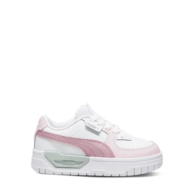 Puma Little Kids' Cali Dream Sneakers White/Pink/Green, Largeittle Kid Leather