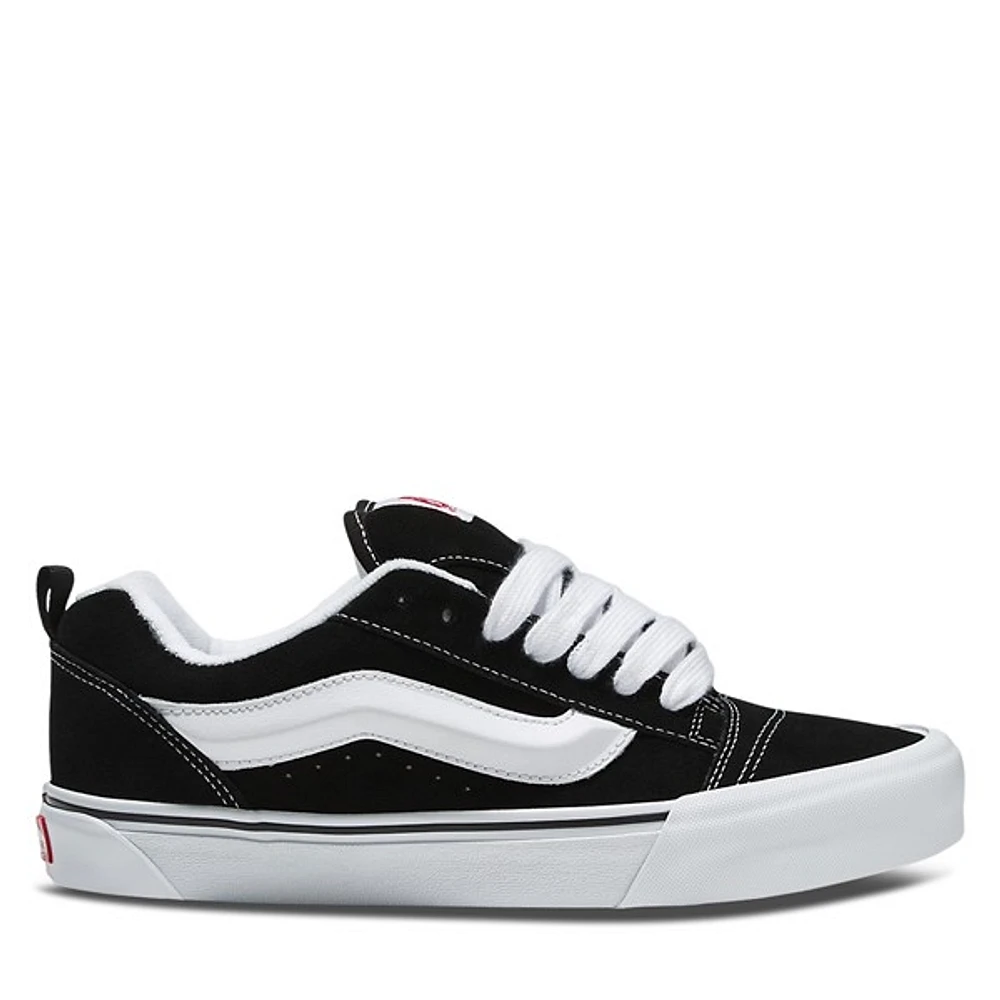 Vans Knu Skool Sneakers Black White, Womens / Mens Suede