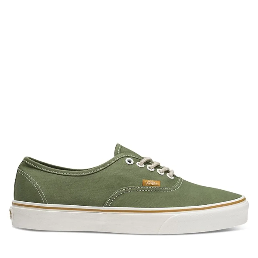 Men's Authentic Embroidered Check Sneakers Loden Green