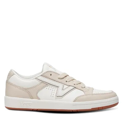 Vans Leather Lowland CC Sneakers Beige/White White Os, Womens / Mens