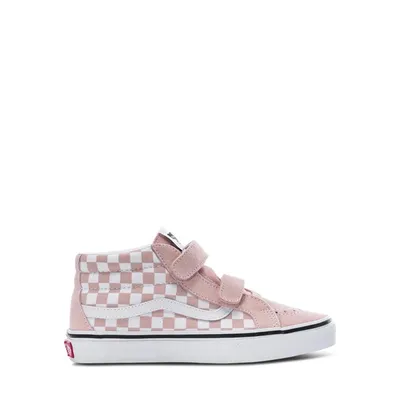 Little Kids' Checkerboard SK8 Mid Reissue V Sneakers Pink/White