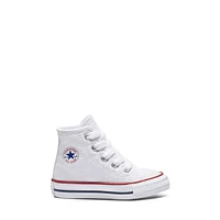 Converse Toddler's Chuck Taylor Hi Sneakers White, Toddler Canvas