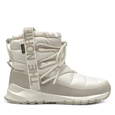 The North Face Women's Thermoball Lace-Up Up Winter Waterproof Boots White Misc, Rubber