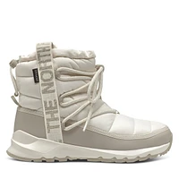 The North Face Women's Thermoball Lace-Up Up Winter Waterproof Boots White Misc, Rubber